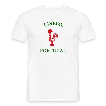 PORTUGAL Lissabon Lisboa Lisbon - Männer T-Shirt - Weiß - Vorne - AI Model Male 178 dark (178cm)