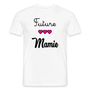 FUTURE GRANNY. GRANNY - Men's T-Shirt - white - Front - AI Model Male 178 dark (178cm)