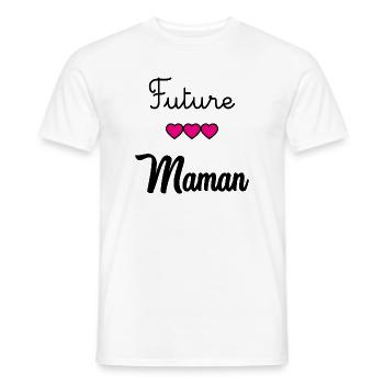 WERDENDE MAMA - Männer T-Shirt - Weiß - Vorne - AI Model Male 178 dark (178cm)