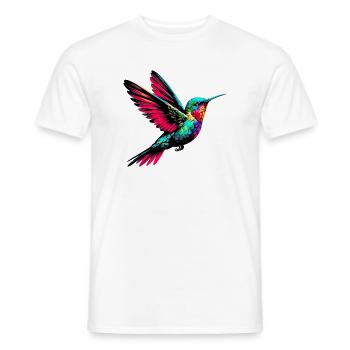 Hummingbird - Men's T-Shirt - white - Front - AI Model Male 178 dark (178cm)
