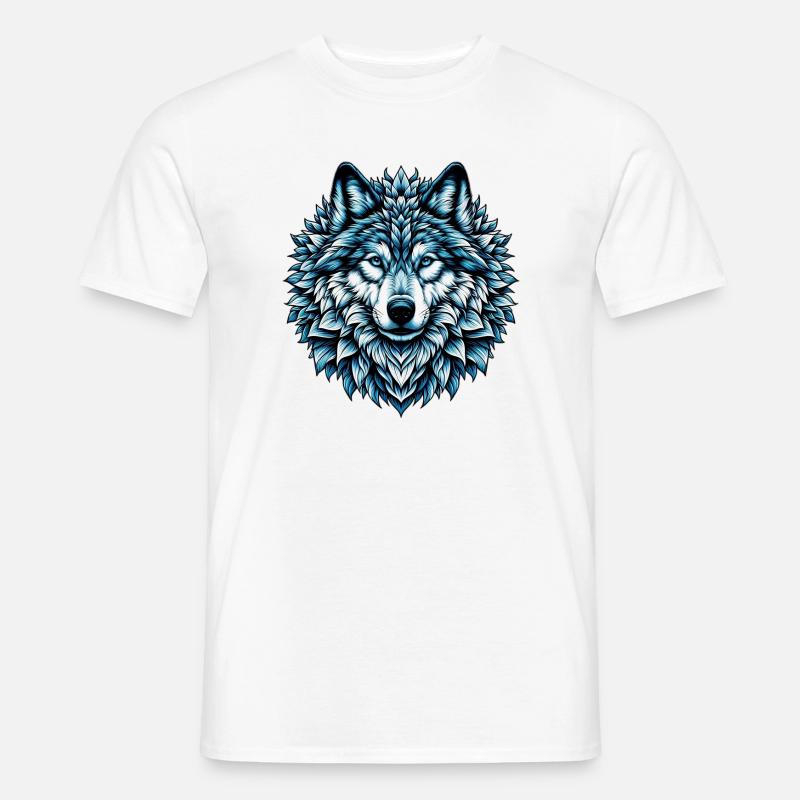 Wolf - Men’s T-shirt - white