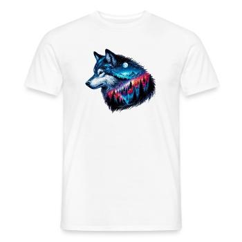 Wolf - Men's T-Shirt - white - Front - AI Model Male 178 dark (178cm)