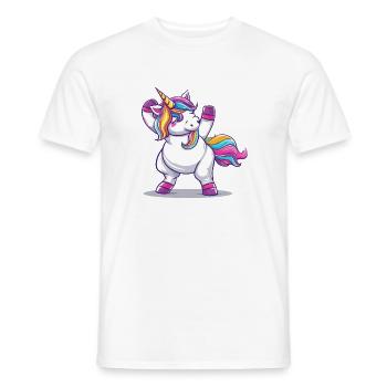 Rainbow Magic Unicorn Pose - Men's T-Shirt - white - Front - AI Model Male 178 dark (178cm)