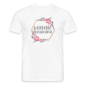 weltbeste Hundemama Hundebesitzerin Hunde Geschenk - Männer T-Shirt - Weiß - Vorne - AI Model Male 178 dark (178cm)