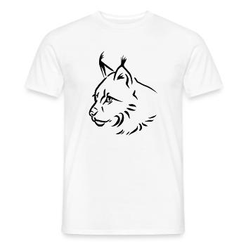 Lynx - Men's T-Shirt - white - Front - AI Model Male 178 dark (178cm)