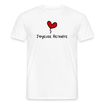 RETIREMENT - Men's T-Shirt - white - Front - AI Model Male 178 dark (178cm)
