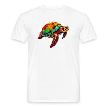 Schildkröte - Männer T-Shirt - Weiß - Vorne - AI Model Male 178 dark (178cm)