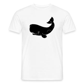 Whale - Men's T-Shirt - white - Front - AI Model Male 178 dark (178cm)