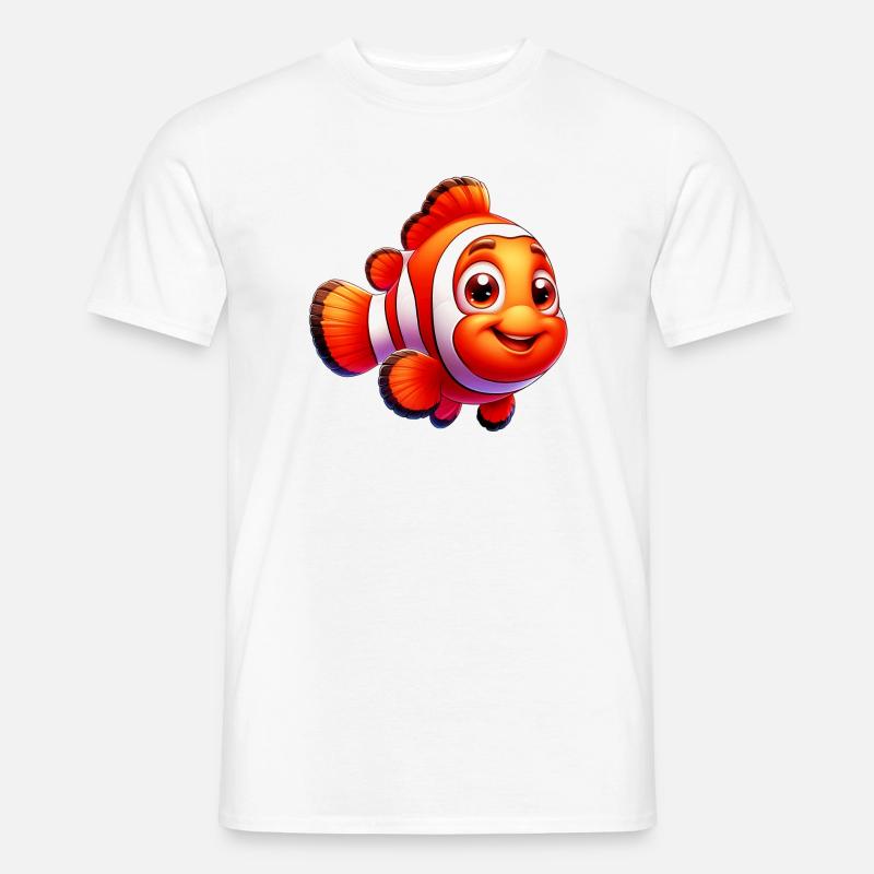 Clownfisch - Männer T-Shirt - Weiß