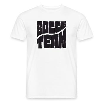 Tenue de l’équipe de pétanque avec Jack Bocci jeu de pétanque - T-shirt homme - blanc - Devant - AI Model Male 178 dark (178cm)