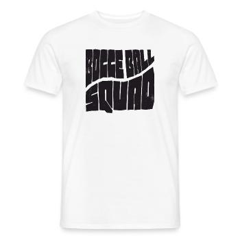 Tenue d’équipe de boules de pétanque avec Jack Bocci jeu de pétanque - T-shirt homme - blanc - Devant - AI Model Male 178 dark (178cm)