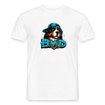 Bouvier bernois - T-shirt homme - blanc - Devant - AI Model Male 178 dark (178cm)