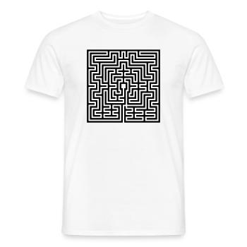 Labyrinth - Männer T-Shirt - Weiß - Vorne - AI Model Male 178 dark (178cm)