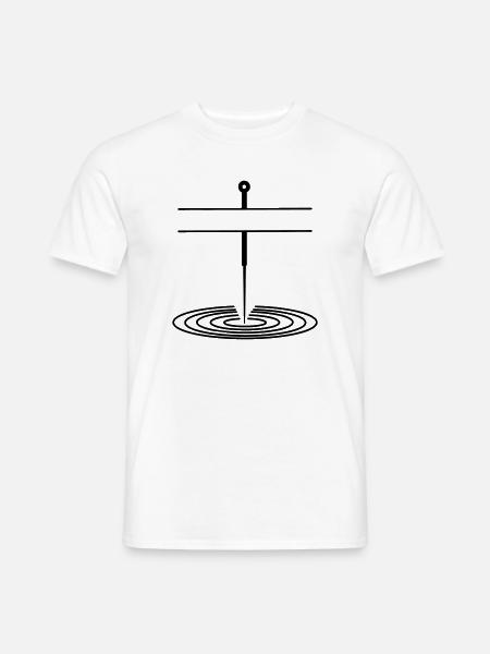Agopuntura Logo Nome Banner - T-shirt uomo - bianco