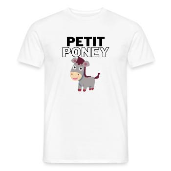 Little pony - Men's T-Shirt - white - Front - AI Model Male 178 dark (178cm)