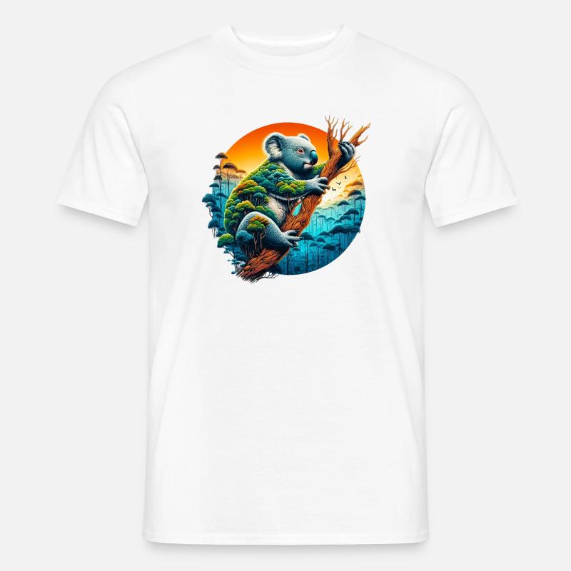 Koala - Männer T-Shirt - Weiß
