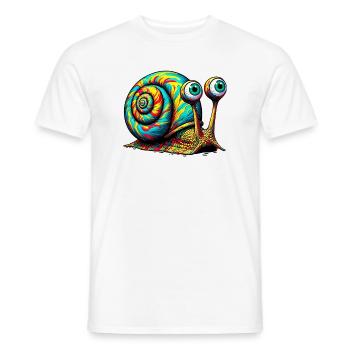 Escargot - T-shirt homme - blanc - Devant - AI Model Male 178 dark (178cm)