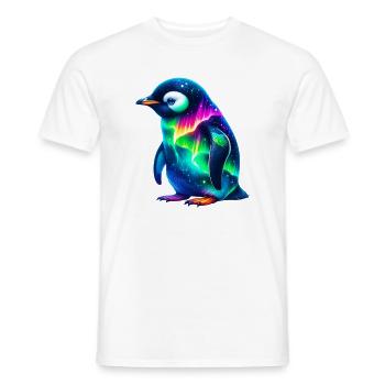 Aurora Borealis Pinguin - Männer T-Shirt - Weiß - Vorne - AI Model Male 178 dark (178cm)