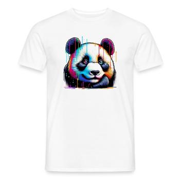 Panda - T-shirt homme - blanc - Devant - AI Model Male 178 dark (178cm)