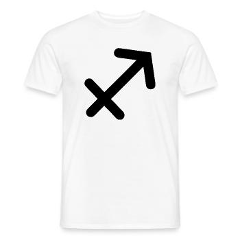 Signe du zodiaque Sagittaire Sagittaire - T-shirt homme - blanc - Devant - AI Model Male 178 dark (178cm)