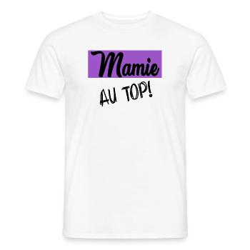 OMA. OMA. MUTTERTAG - Männer T-Shirt - Weiß - Vorne - AI Model Male 178 dark (178cm)