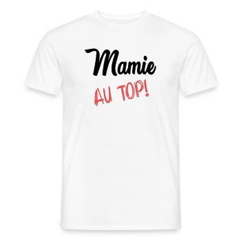 GRANNY - Men's T-Shirt - white - Front - AI Model Male 178 dark (178cm)