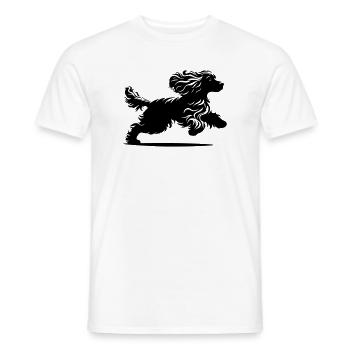 Cocker Spaniel - T-shirt homme - blanc - Devant - AI Model Male 178 dark (178cm)