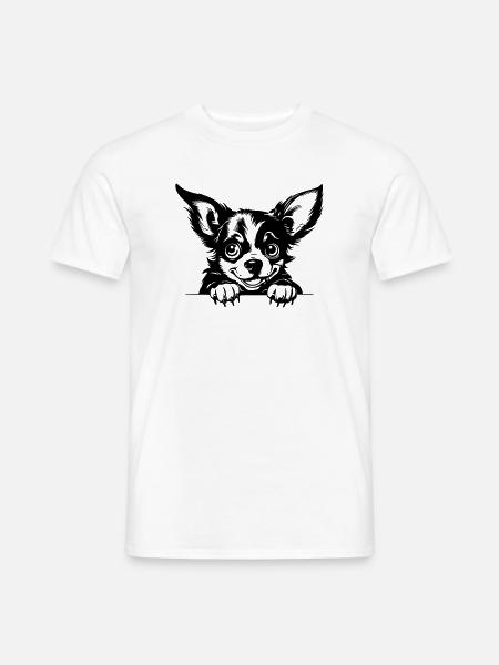 Naughty Chihuahua - Men's T-Shirt - white