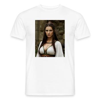 Celtiberian Woman - Men's T-Shirt - white - Front - AI Model Male 178 dark (178cm)