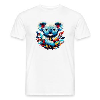 Koala - Men's T-Shirt - white - Front - AI Model Male 178 dark (178cm)
