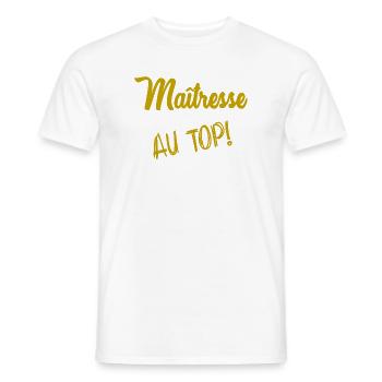 GELIEBTE - Männer T-Shirt - Weiß - Vorne - AI Model Male 178 dark (178cm)