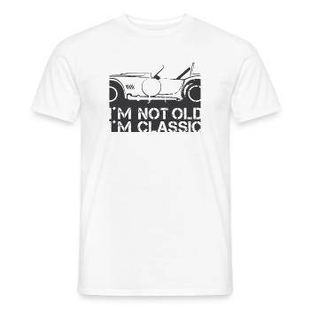 classic Auto lustige Sprüche Symbol Illustration - Männer T-Shirt - Weiß - Vorne - AI Model Male 178 dark (178cm)