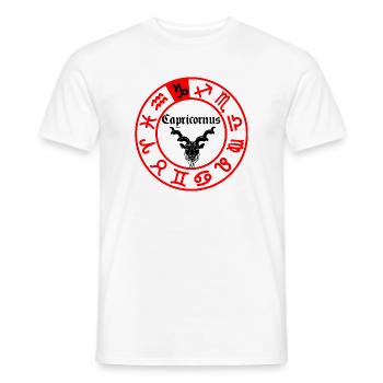 Douze signes du zodiaque signe du zodiaque Capricorne Capricorne - T-shirt homme - blanc - Devant - AI Model Male 178 dark (178cm)