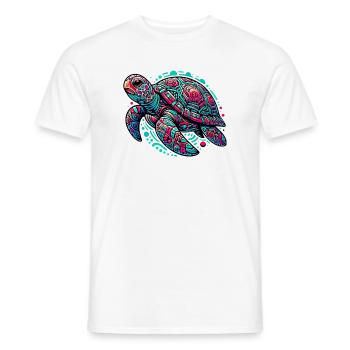 Tortue - T-shirt homme - blanc - Devant - AI Model Male 178 dark (178cm)
