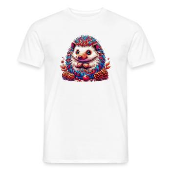 Hedgehog - Men's T-Shirt - white - Front - AI Model Male 178 dark (178cm)