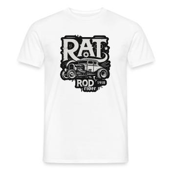 Ratsking Ratlook Shirt – Rustic Custom Style - Men's T-Shirt - white - Front - AI Model Male 178 dark (178cm)