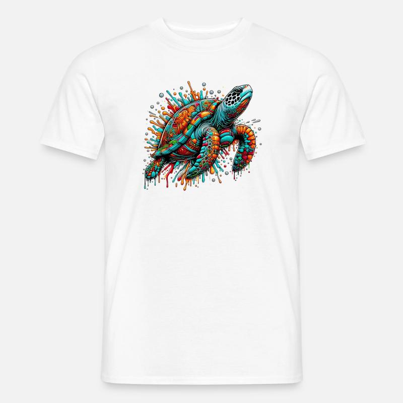Schildkröte - Männer T-Shirt - Weiß