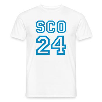 Écosse Schottland - T-shirt homme - blanc - Devant - AI Model Male 178 dark (178cm)