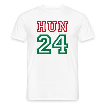 Hungary Magyarorszag Ungarn - Männer T-Shirt - Weiß - Vorne - AI Model Male 178 dark (178cm)