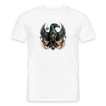 Horus, the falcon god. - Men's T-Shirt - white - Front - AI Model Male 178 dark (178cm)