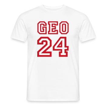GEORGIEN Georgia - Männer T-Shirt - Weiß - Vorne - AI Model Male 178 dark (178cm)