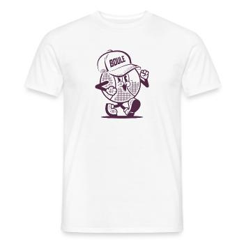 Boule de pétanque pour le Boule de pétanque Cap Boule - T-shirt homme - blanc - Devant - AI Model Male 178 dark (178cm)