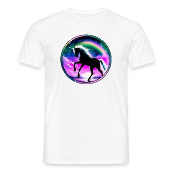 Le pouvoir de la licorne - T-shirt homme - blanc - Devant - AI Model Male 178 dark (178cm)