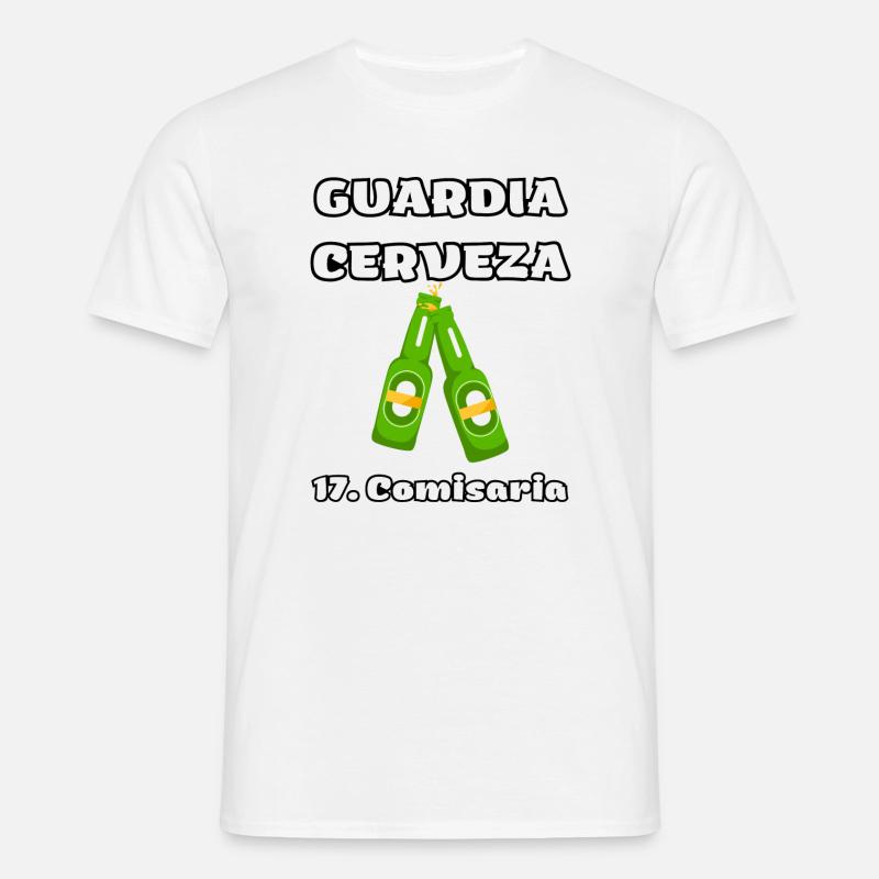 Bierpolizei - Männer T-Shirt - Weiß