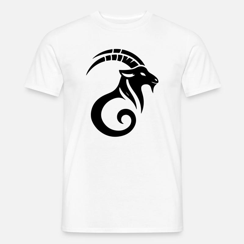 Steinbock 2 - Männer T-Shirt - Weiß