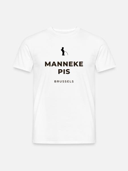 Manneken Piss Brussels - Men's T-Shirt - white