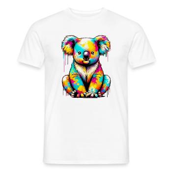 Koala - Men's T-Shirt - white - Front - AI Model Male 178 dark (178cm)