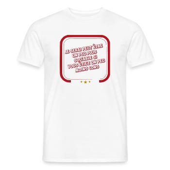 Vielleicht werde ich geselliger sein - Männer T-Shirt - Weiß - Vorne - AI Model Male 178 dark (178cm)
