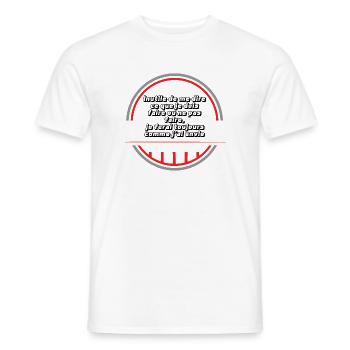I do as I want - Men's T-Shirt - white - Front - AI Model Male 178 dark (178cm)
