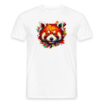 Kleiner Panda - Männer T-Shirt - Weiß - Vorne - AI Model Male 178 dark (178cm)